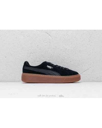 puma basket platform core black