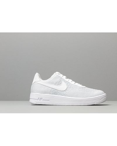 nike air force 1 flyknit 2.0 white platinum