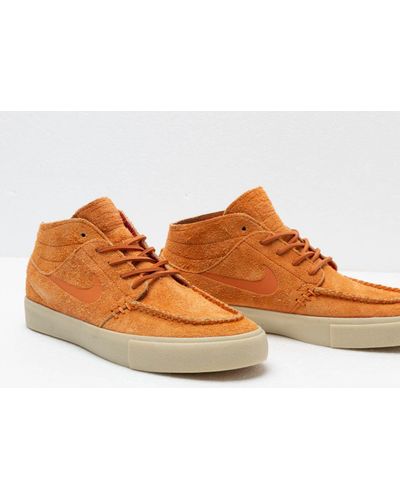 Nike Sb Zoom Stefan Janoski Mid Crafted Skate Shoe In Orange For Men Lyst Nike Sb Zoom Stefan Janoski Mid Crafted Skate Shoe In Orange For Men Lyst