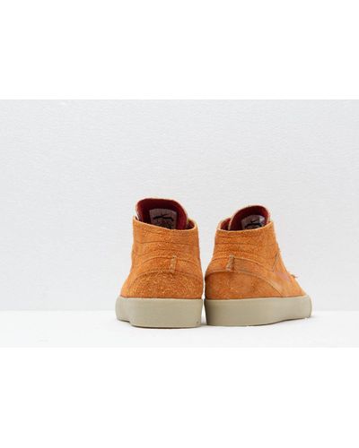 Nike Sb Zoom Stefan Janoski Mid Crafted Skate Shoe In Orange For Men Lyst Nike Sb Zoom Stefan Janoski Mid Crafted Skate Shoe In Orange For Men Lyst