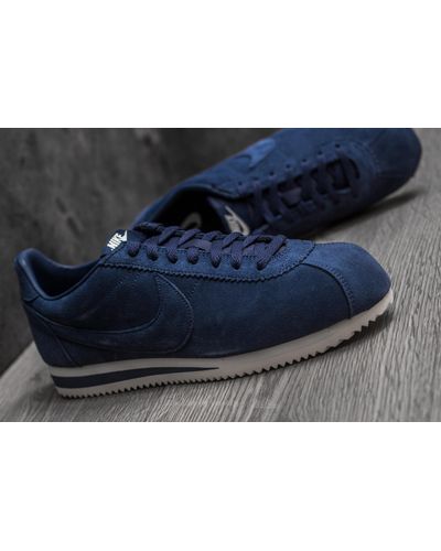 Nike Suede Classic Cortez Se Midnight Navy/ Midnight Navy in Blue for Men |  Lyst