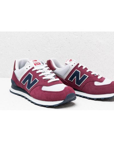 new balance 574 burgundy
