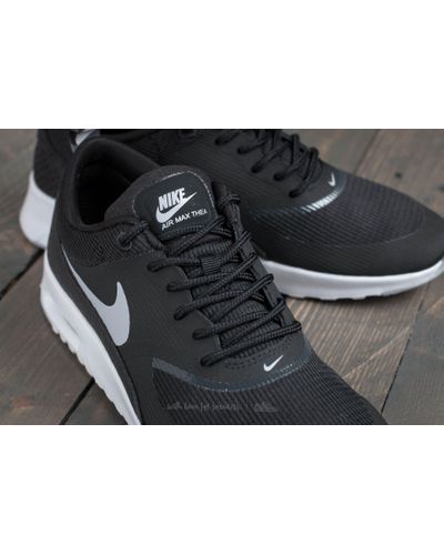Nike Wmns Air Max Thea Black/ Wolf Grey Anthracite White in Gray | Lyst