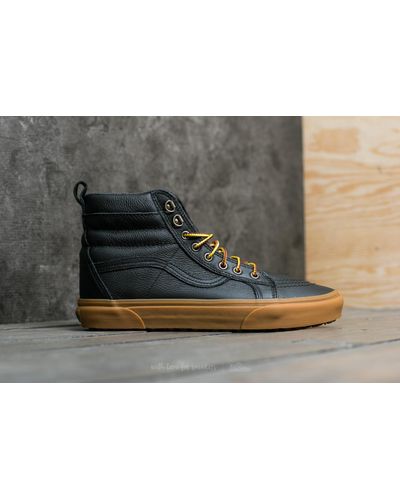 black leather vans mte