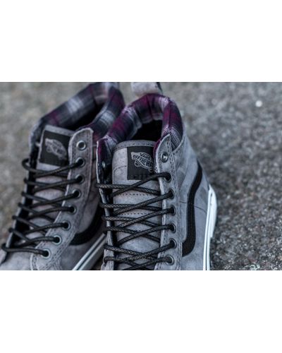 vans sk8 hi mte pewter plaid