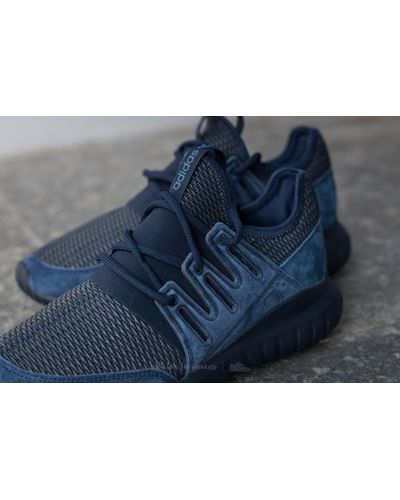 adidas tubular radial navy blue