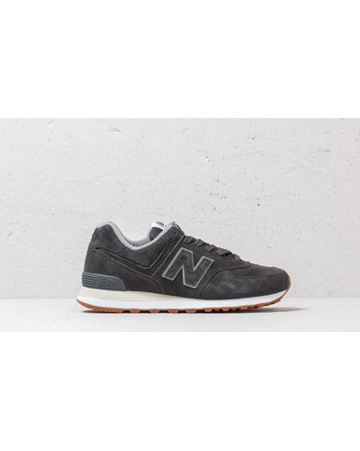 New Balance Suede 574 Dark Grey in Gray 