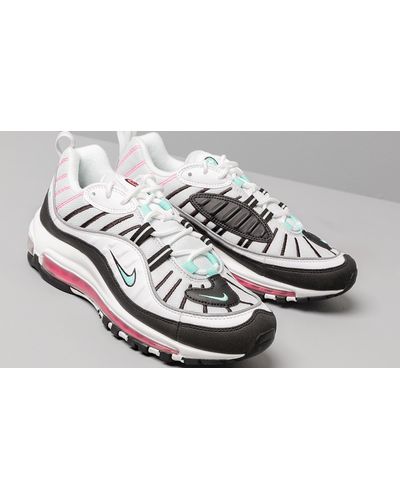 Nike W Air Max 98 Pure Platinum/ Aurora Green-black in Gray | Lyst