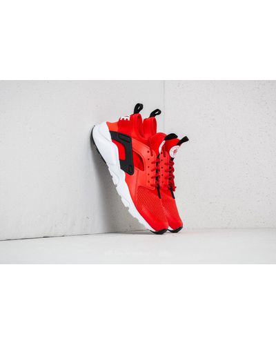 red black and white huaraches