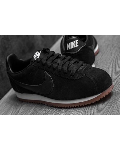Nike Wmns Classic Cortez Suede Black 