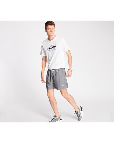 grey woven nike shorts