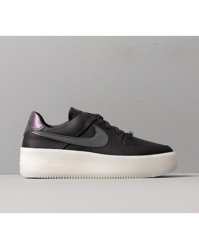 Nike W Air Force 1 Sage Low Lx Oil Grey/ Blank-white in Gray - Lyst