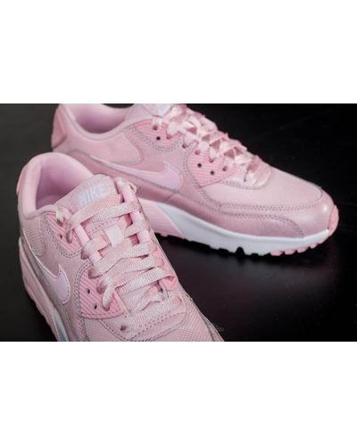 Nike Air Max 90 Se Mesh (gs) Prism Pink/ Prism Pink-white | Lyst