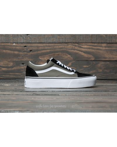 vans old skool platform grape leaf