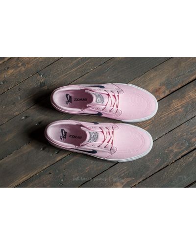 nike sb janoski prism pink & navy canvas skate shoes