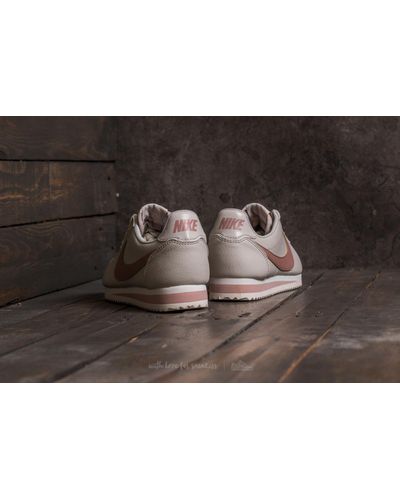 nike cortez light bone particle pink