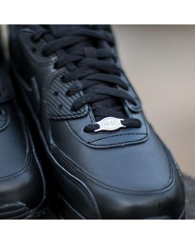 Nike Air Max 90 Leather Black for Men | Lyst