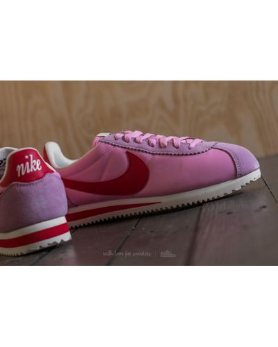 nike cortez pink check