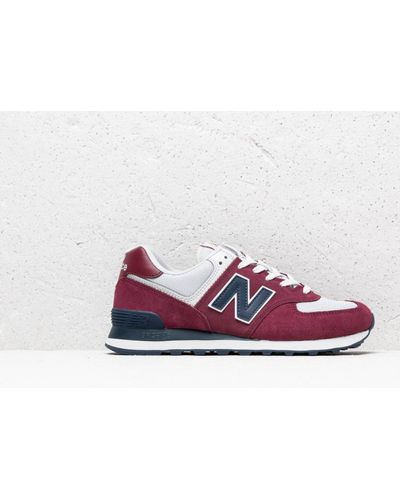 new balance 574 burgundy