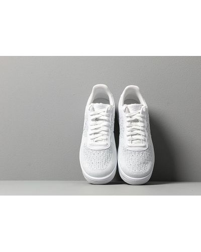 nike air force 1 flyknit 2.0 white platinum