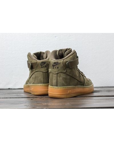 nike air force 1 olive green suede