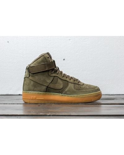 mens olive green air force ones