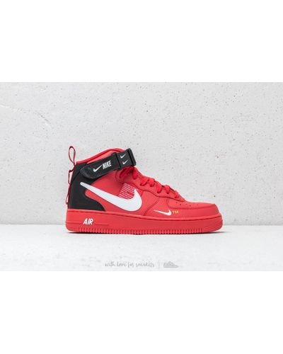 air force 1 mid 07 lv8 university red