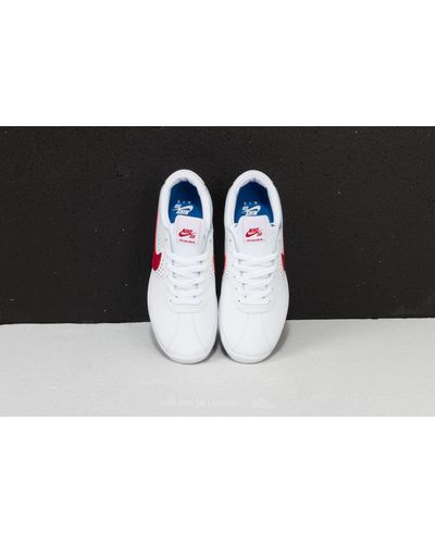 nike sb air max bruin vapor white red