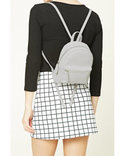 mini backpack grey