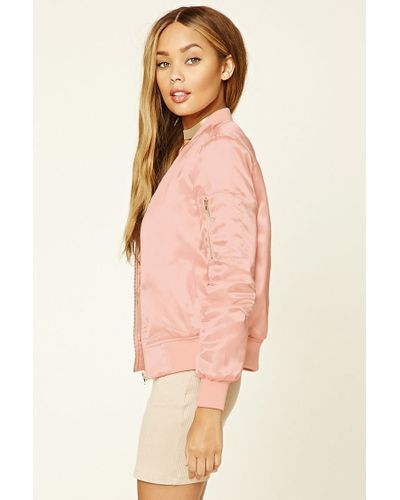 blush bomber jacket womens