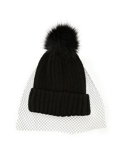 Beanie with two pom poms forever 21 Clearance