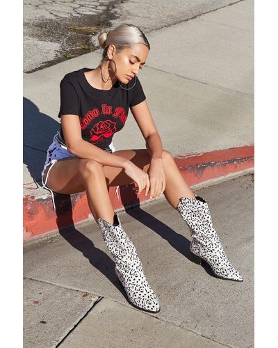 dalmatian print boots