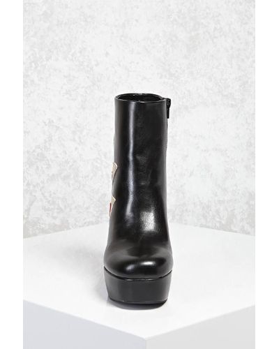forever 21 flame boots