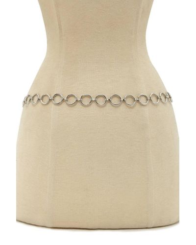 Forever 21 O Ring Chain Belt In Silver Metallic Lyst Forever 21 O Ring Chain Belt In Silver Metallic Lyst