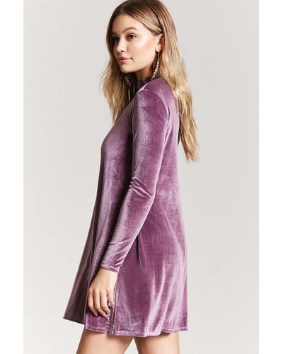 lavender shift dress