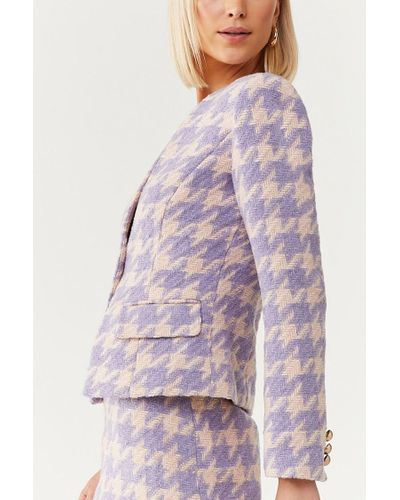 pink houndstooth jacket