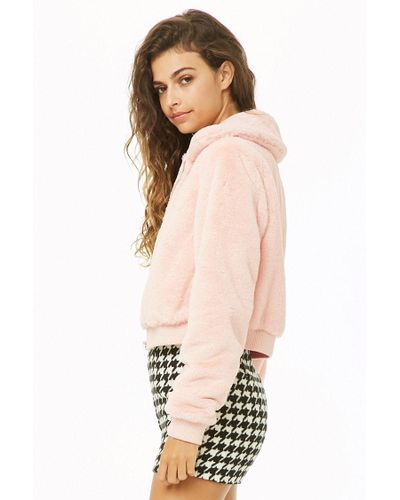 pink fuzzy jacket forever 21