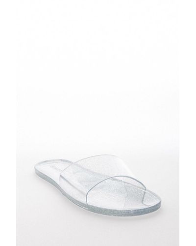 clear jelly slide sandals