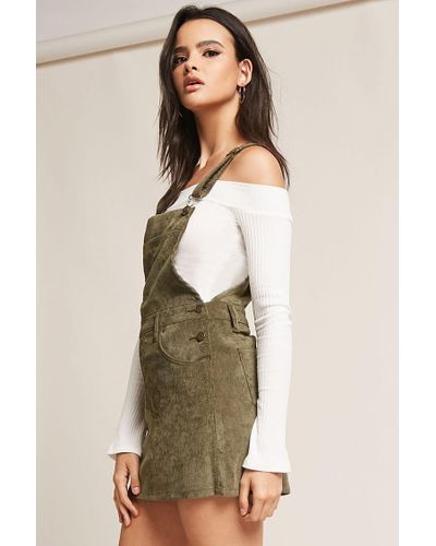 olive green corduroy dress