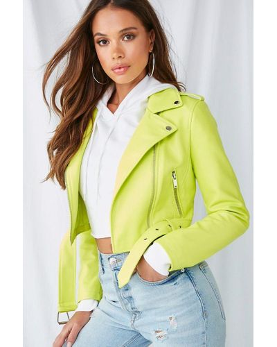 lime leather jacket