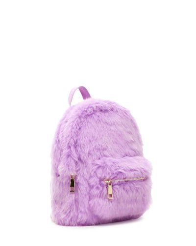 fur backpack forever 21
