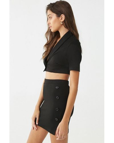 mini skirt blazer set