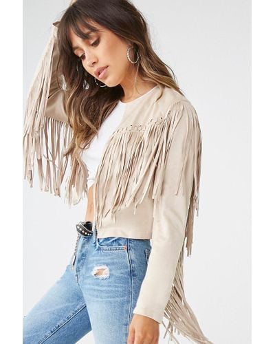 cropped fringe jacket