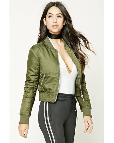 olive cropped jacket