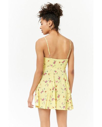 floral cami mini dress