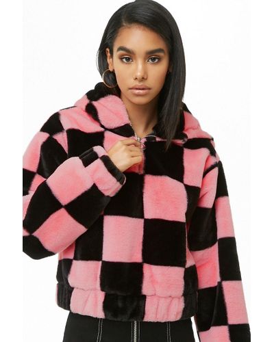 pink checkered windbreaker