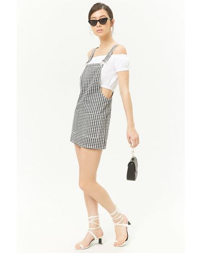 Gingham overall dress Clearance