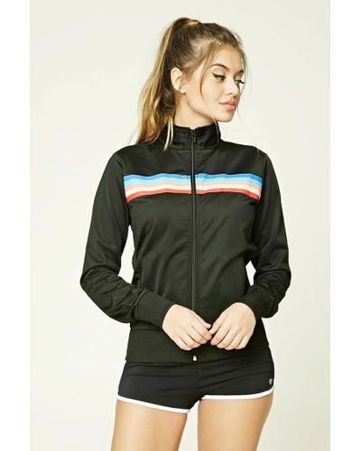 rainbow stripe windbreaker