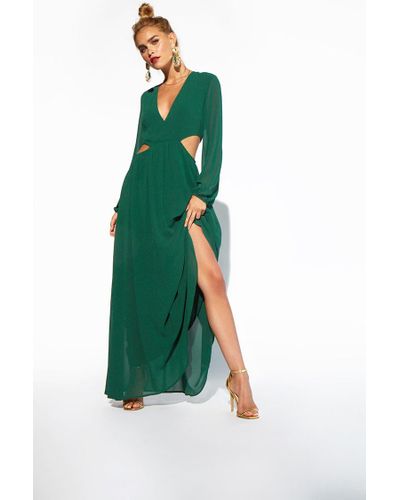 Forever 21 Synthetic Cutout Maxi Dress ...