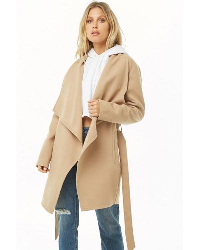 draped wrap coat
